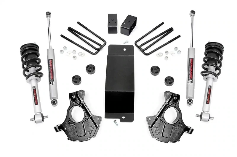 Rough Country 3.5" Lift Kit/Alu/Stamp Steel LCA/N3 Struts (14-18) Chevy Silverado  Gmc Sierra 1500