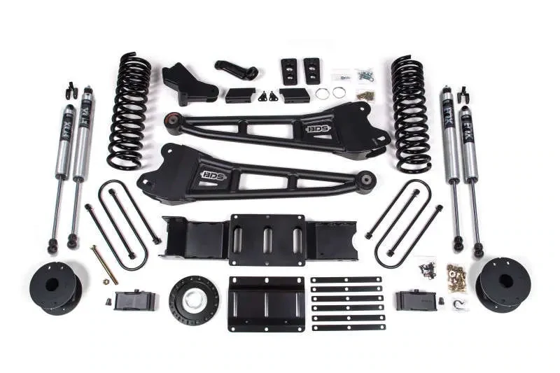 BDS Suspension 4" Radius Arm Lift Kit W/Fox 2.0 Series Shock 19-24 Ram 3500 6.7L Diesel 4WD