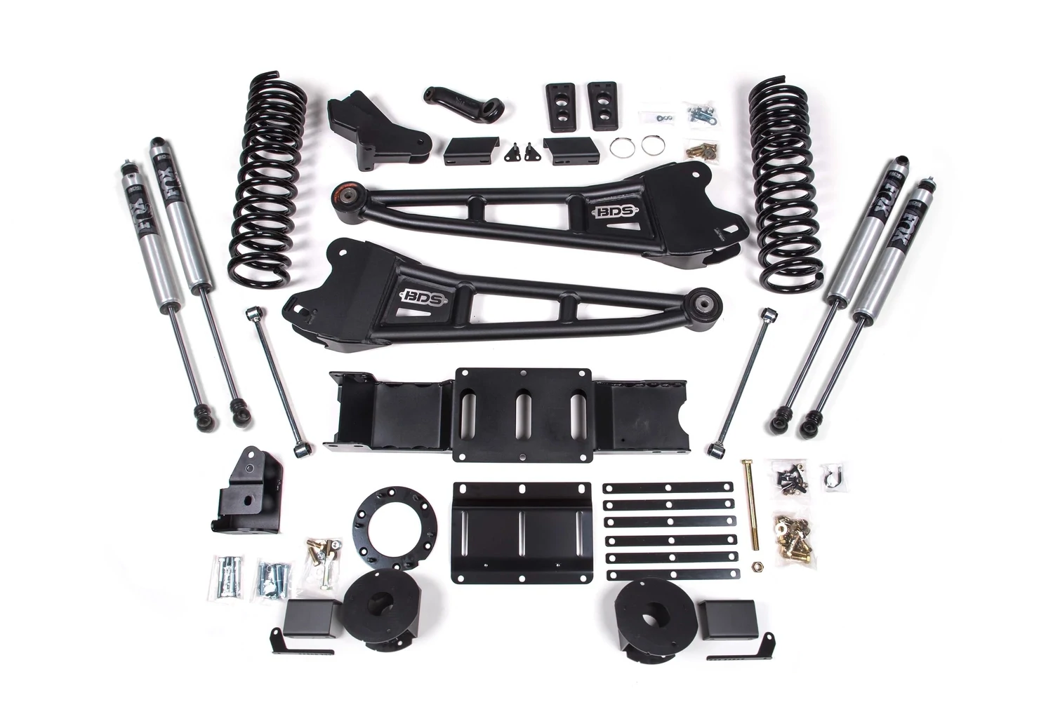 BDS Suspension 4" Radius Arm Lift Kit W/Fox 2.0 Series Shock 19-24 Ram 2500 Diesel 4WD