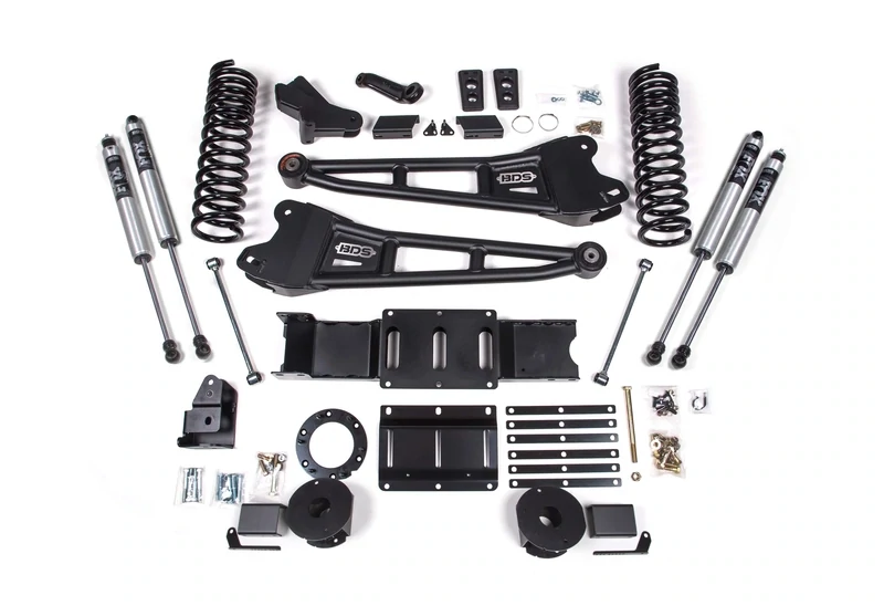 BDS Suspension 4" Radius Arm Lift Kit W/Fox 2.0 Series Shock 19-24 Ram 2500 Diesel 4WD