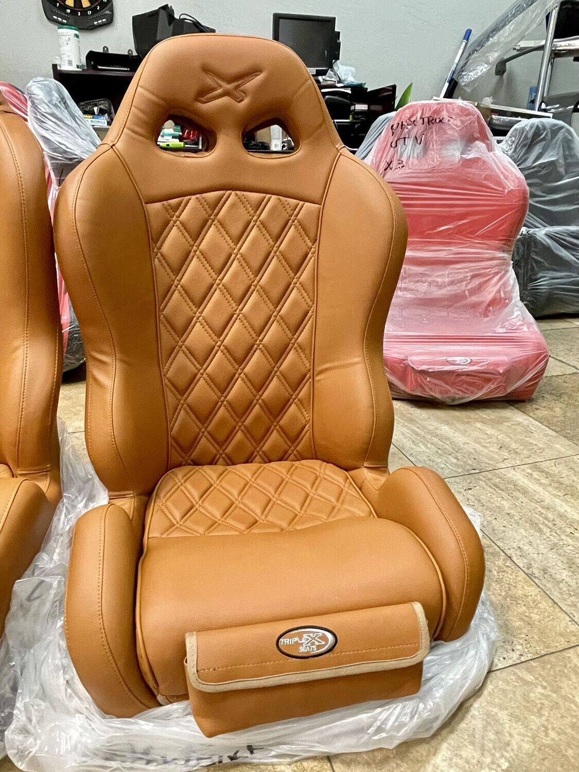 Triple X - Venom Style Front Bucket Seats & Rear Bench Saddle