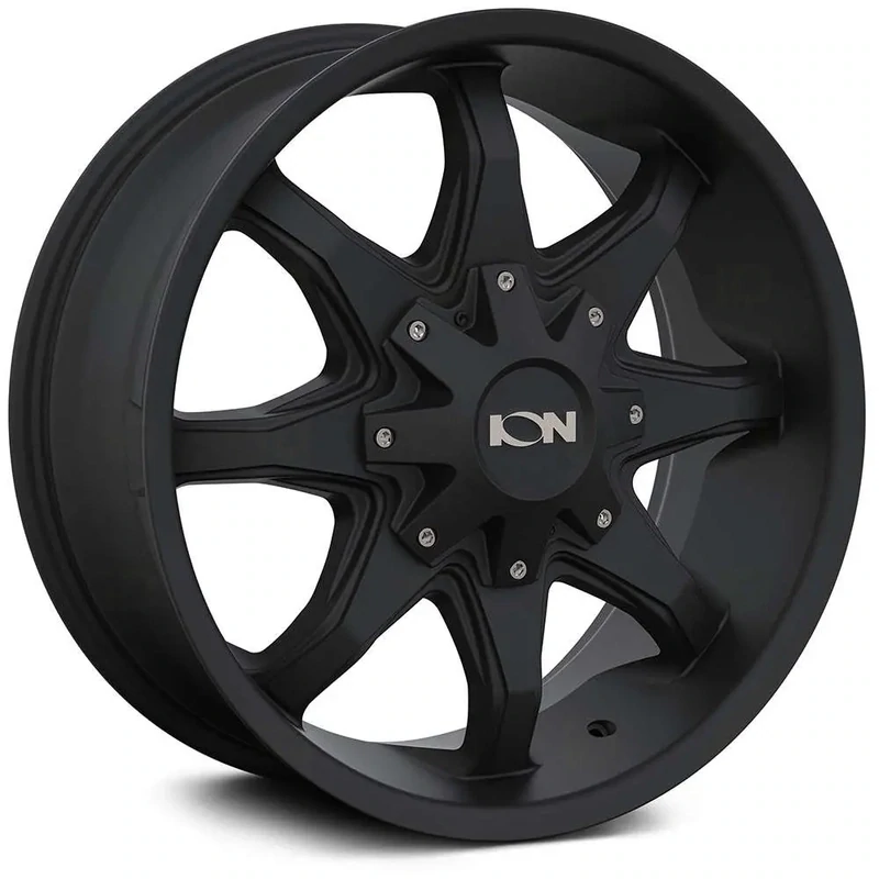 ION 20x9 8x165.1 8x170 18mm Satin Black Wheels