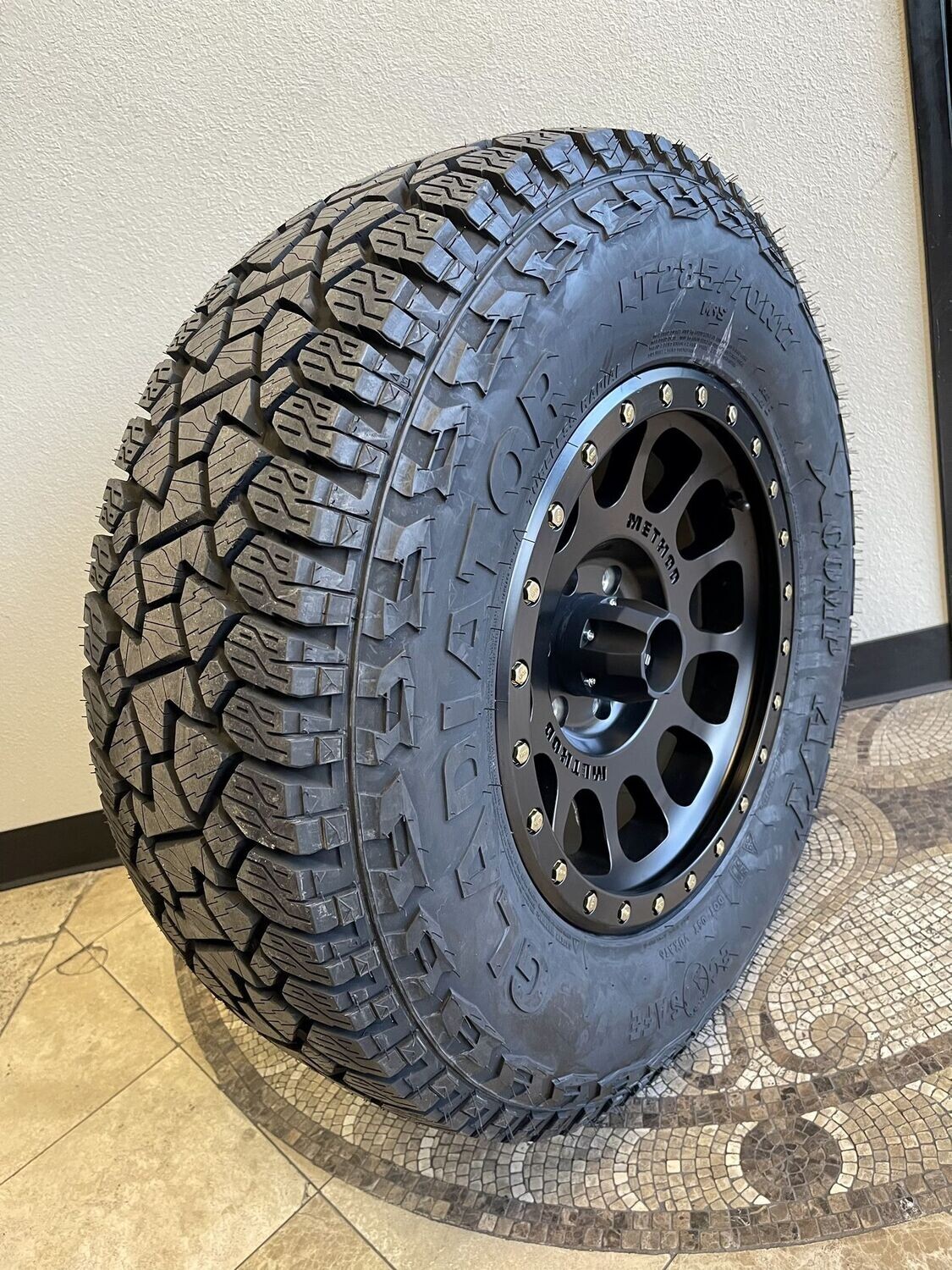 Wheel & Tire Package Method MR305 17X8.5 6X135 Matte Black