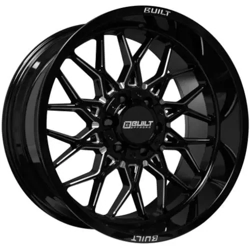 4-Built Offroad BTO-2  22x12 6x135/6x139.7 -44 Black Mill Wheels