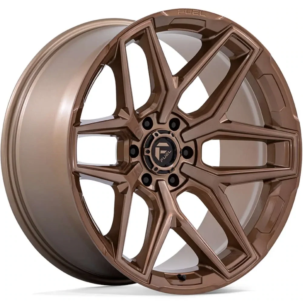 4-Fuel Flux 20x10 6X5.5 6X139.7 -18 Platinum Bronze Wheels