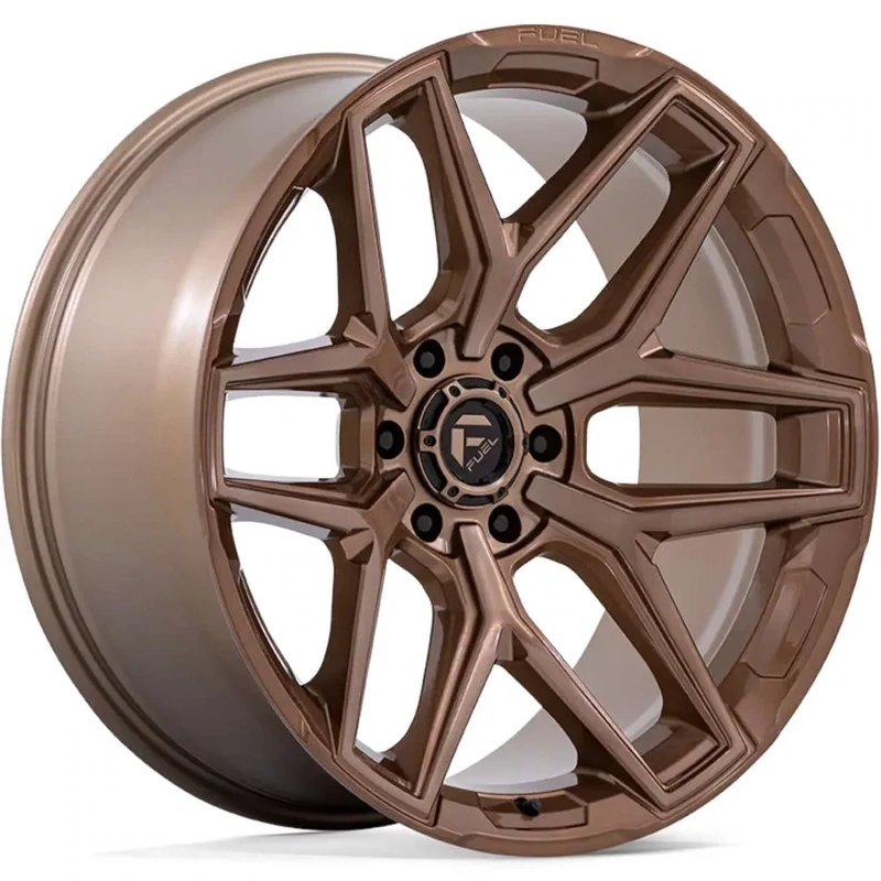 4-Fuel Flux 20x10 6X5.5 6X139.7 -18 Platinum Bronze Wheels