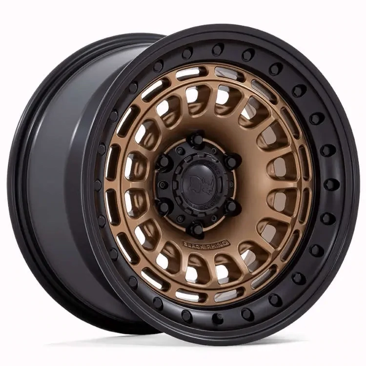 Black Rhino Sahara 17x9 6x5.5 6x139.7 -12 Matte Bronze with a Gloss Black Lip Wheels