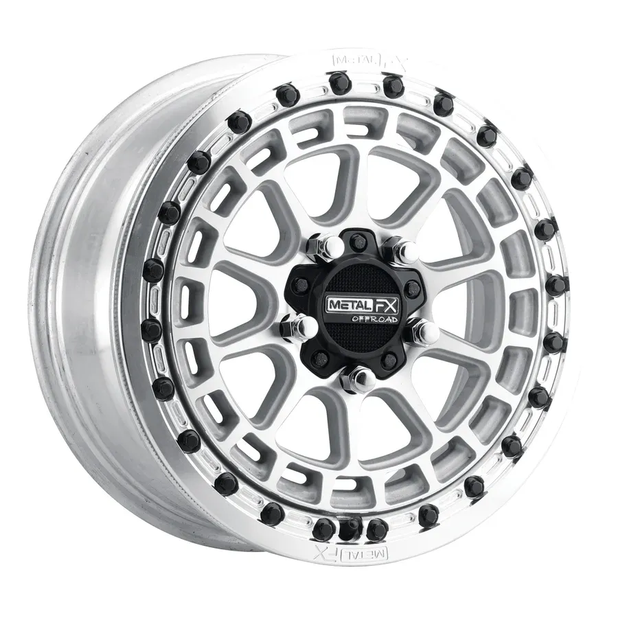 Metal FX Outlaw R Beadlock 15X7 5x114.3 +61MM Raw Wheels