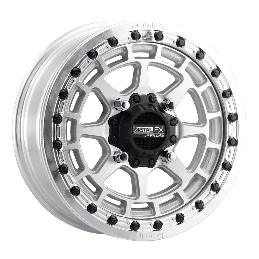 Metal FX Outlaw Beadlock 15X6 4X136 4X137 +38 BS Raw Wheels