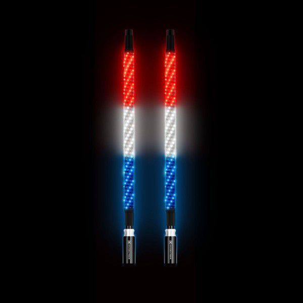 5150 4FT RED, WHITE, & BLUE HYPER WHIPS (pair)