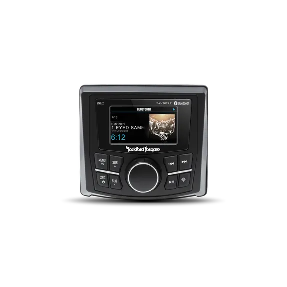 Rockford Fosgate Punch Marine Compact AM/FM/WB Digital Media Receiver 2.7" Display