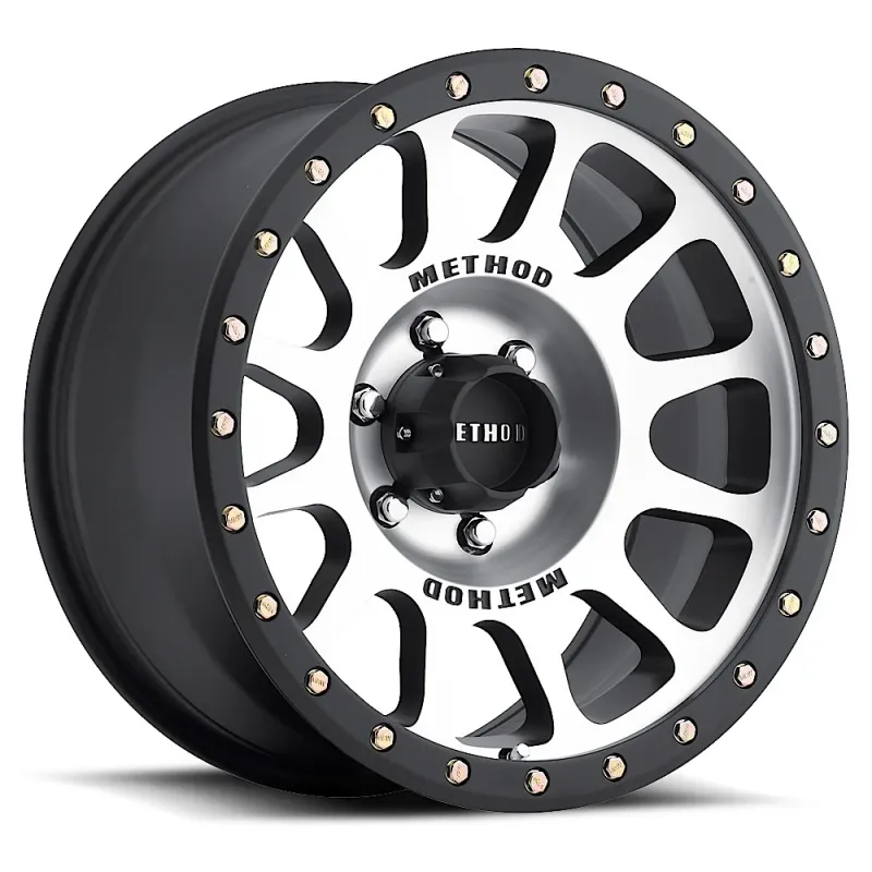 4-Method Race MR305 NV 18x9 6X5.5 6X139.7 0MM Machined-Matte Black Lip Wheels