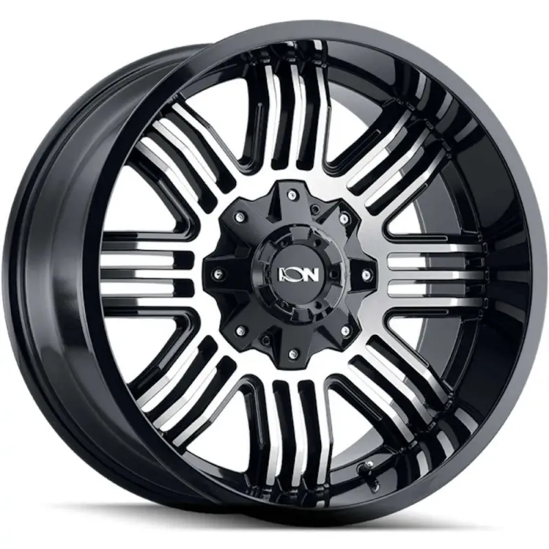 ION Type 144 20x10 6x135 6x139.7 -19mm Black/Machined Wheels
