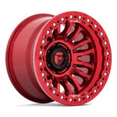 4-Fuel UTV Rincon FV125 15x7 4x137 +10mm Candy Red Beadlock Wheels