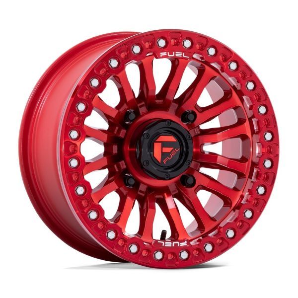 4-Fuel UTV FV125 Rincon 15x7 4x156 +10mm Candy Red Beadlock Wheels