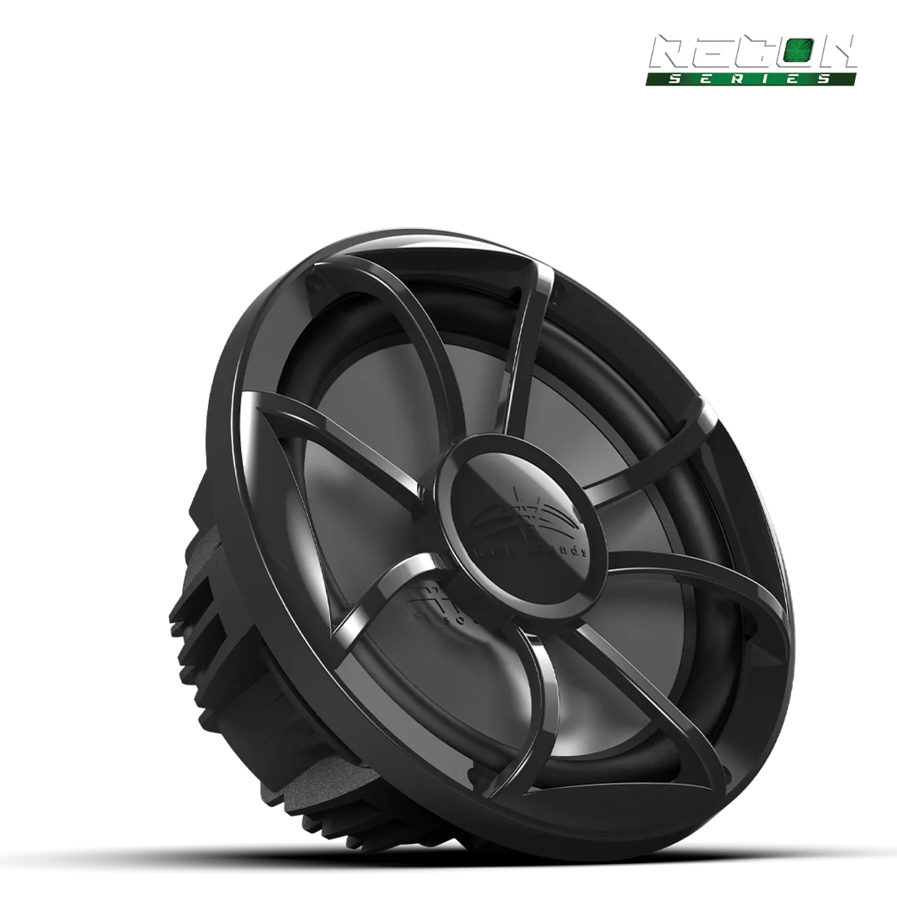 Wet Sounds RECON Series 10-inch Free-Air Marine Subwoofer - 4Ω Black with XS Black Grille