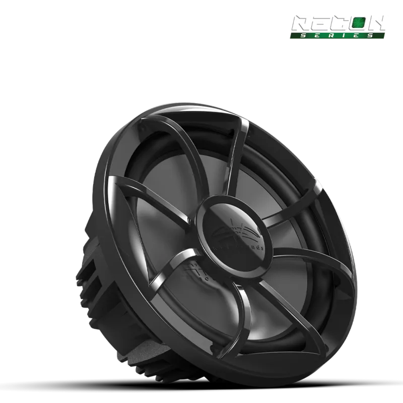 Wet Sounds RECON Series 10-inch Free-Air Marine Subwoofer - 4Ω Black with XS Black Grille
