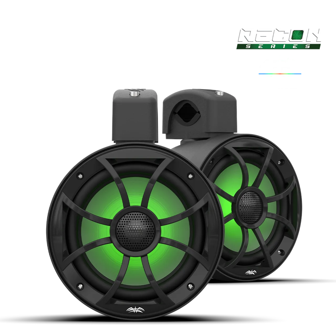 Wet Sounds 6.5-Inch Coaxial Tower Speakers w/ XS-Black RGB Grilles