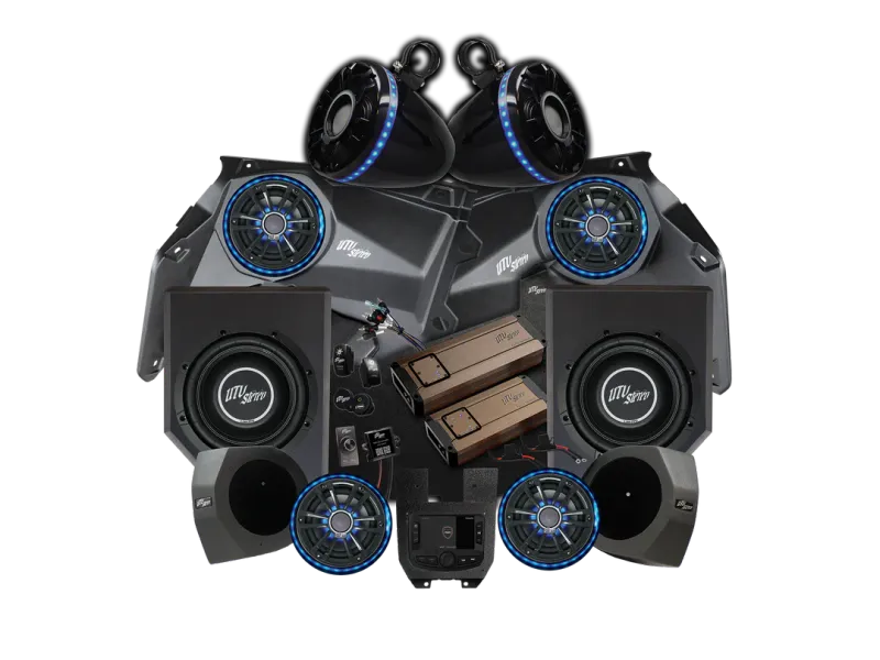 Utv Stereo Elite Series Stage 7 Stereo Kit for Can-Am X3 Utv Stereo Elite Series Stage 7 Stereo Kit for Can-Am X3