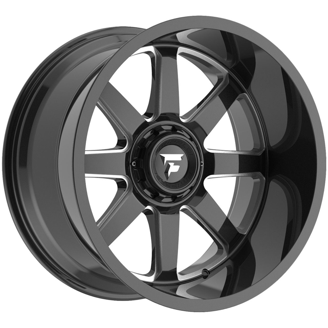 Fittipaldi Offroad FA16BM 20x12 6x135 6x139.7 Gloss Black Milled Wheels