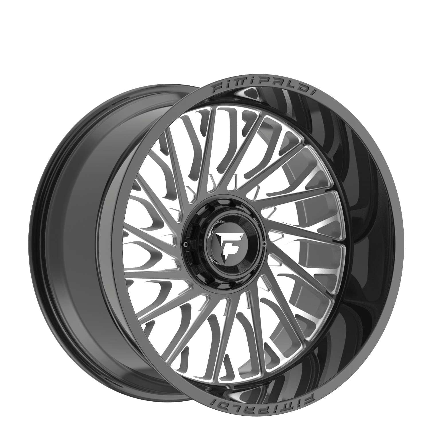 Fittipaldi Offroad FA08BM 20x12 6x135 6x139.7 Gloss Black Milled Wheels