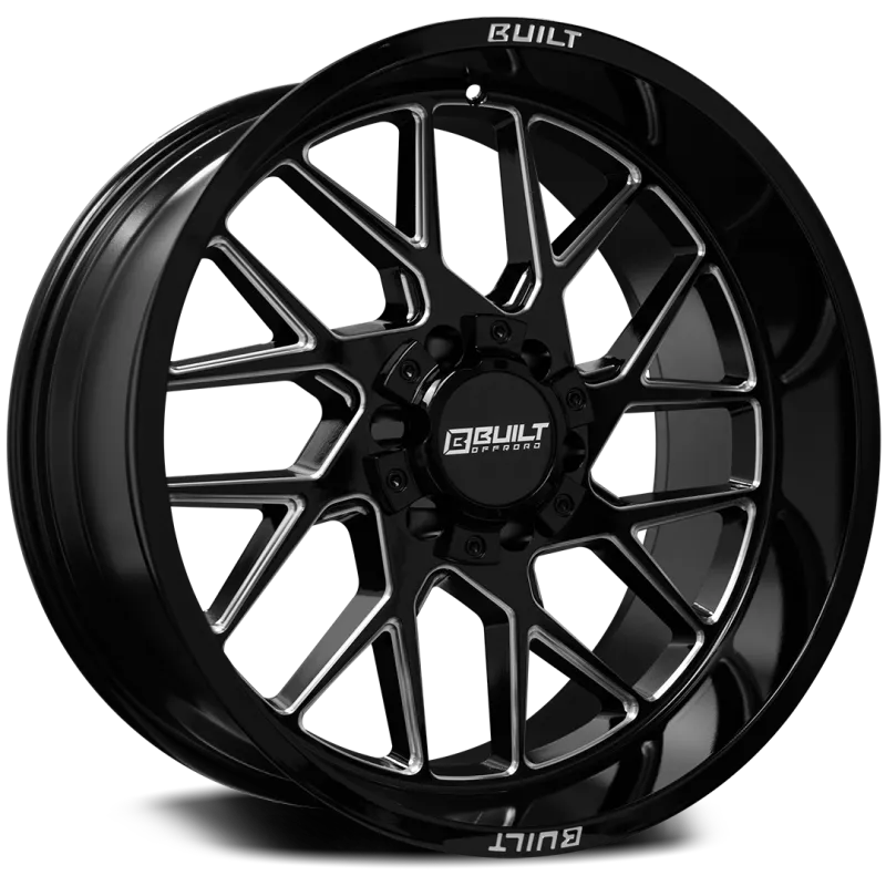 Built Offroad BT03 20x10 8x180 -19mm Black Milled Wheels