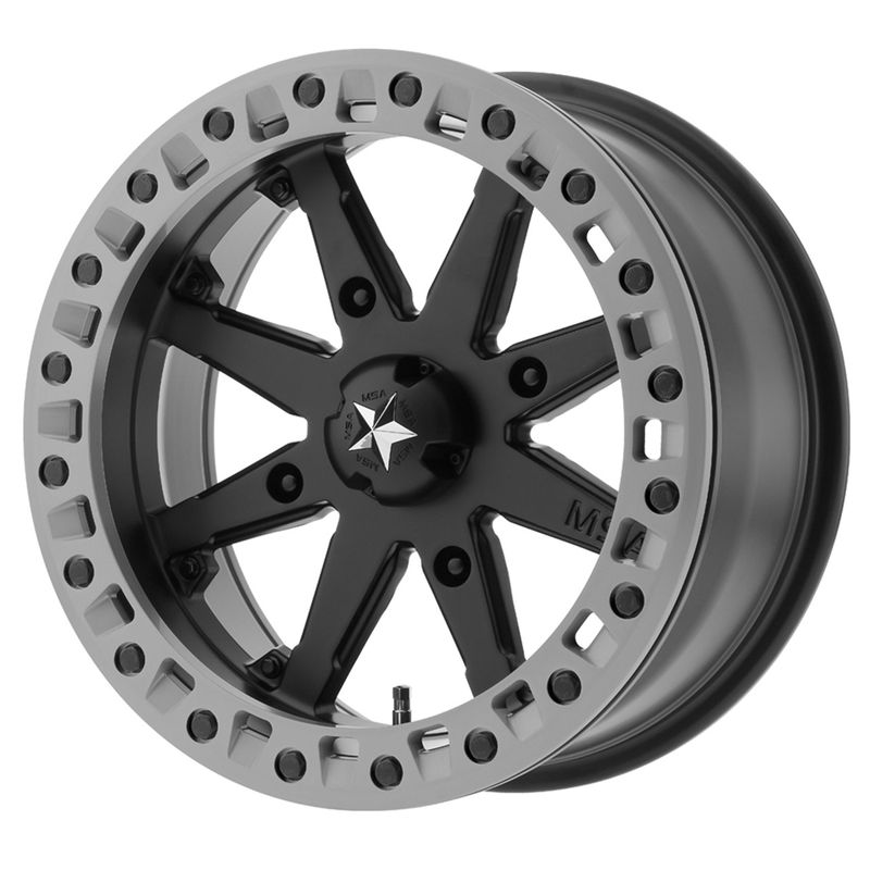 4-MSA Offroad UTV  M31 Lok2 15x7 4x156 0mm Black/Grey Beadlock Wheels