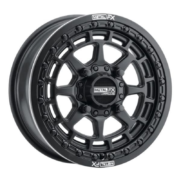 Metal FX Outlaw Beadlock 15X6 4X136/4x137 +38 Satin Black Wheels