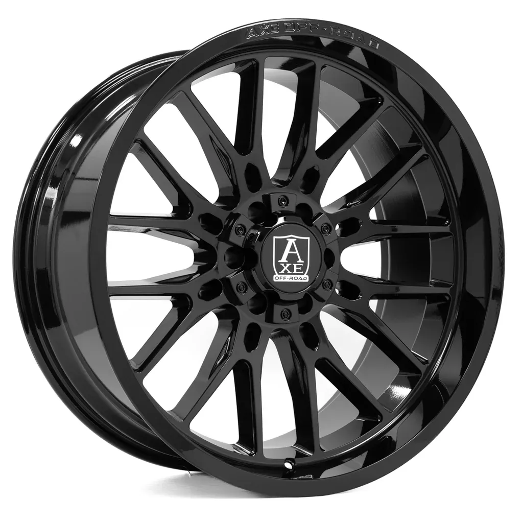 Axe Offroad Atlas 20x10 8X165.1 -19mm Gloss Black Wheels