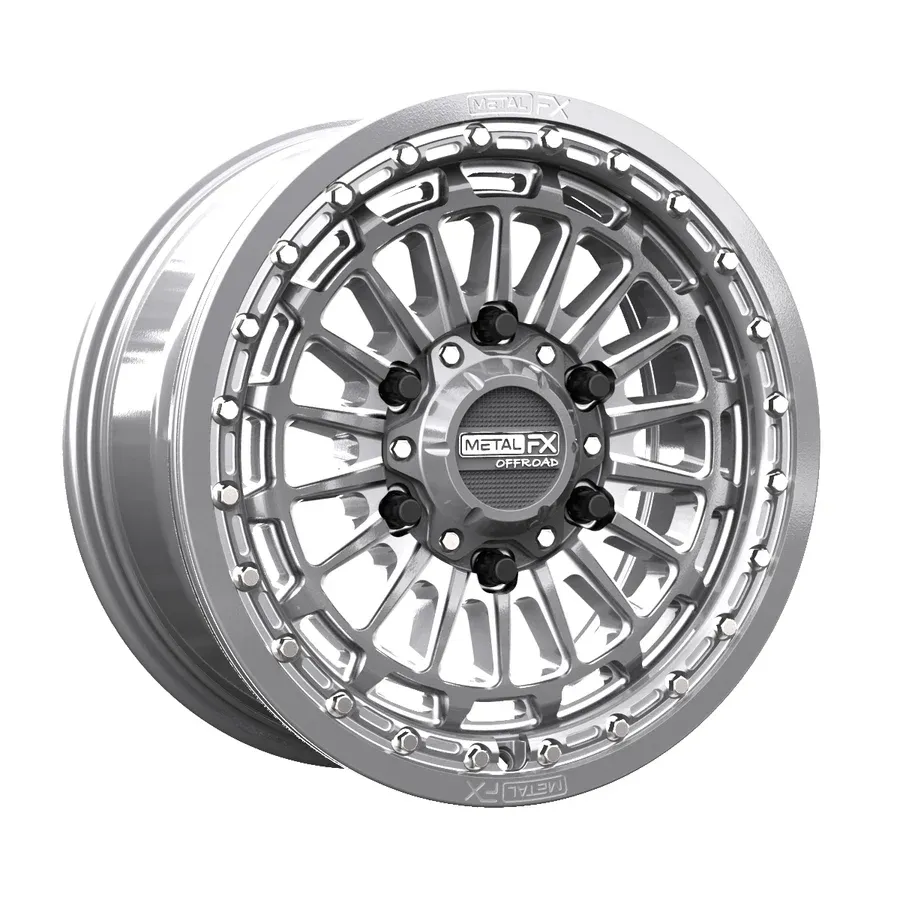Metal FX Delta 6R Beadlock 15x7 6x139.7 +38mm Gunmetal/Contrast Cut Wheels