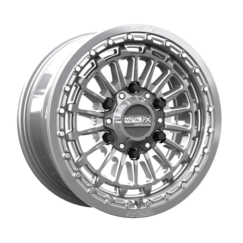 Metal FX Delta 6R Beadlock 15x7 6x139.7 +38mm Gunmetal/Contrast Cut Wheels