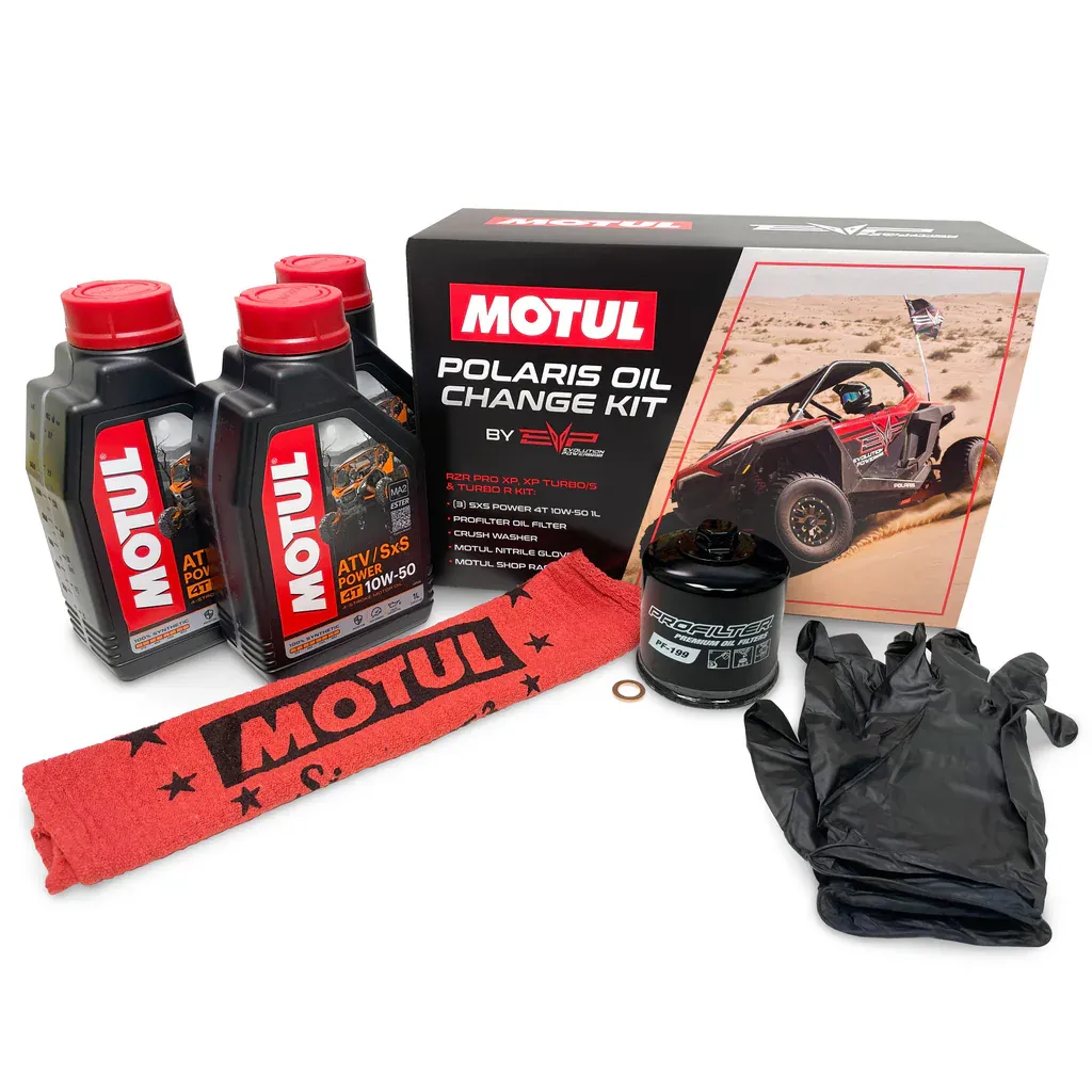 Motul Oil Change Kit for Polaris RZR XP/Turbo/S/ Turbo R