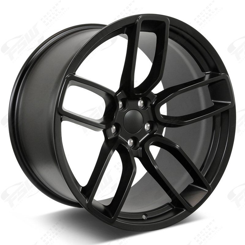Flow Forged Hellcat Style F146 20x9.5 5x115 Satin Black (2 Wheels)