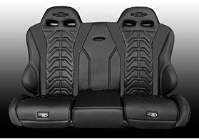 Triple X 2.0 Rear Bench Seat Black on Black Color Bench For Can-Am X3