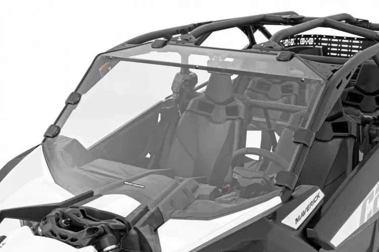 Rough Country Scratch Resistant Full Windshield for Maverick X3