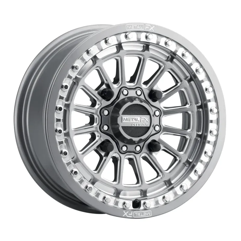 Metal FX Delta Beadlock 15X7 4X156 +25 Gunmetal Contrast Cut Wheels