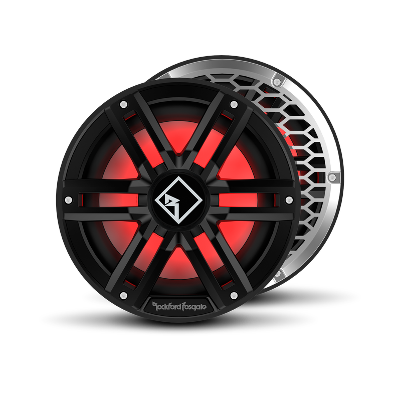 M2 10" DVC 2Ω Color Optix Infinite Baffle Marine Subwoofer - Black