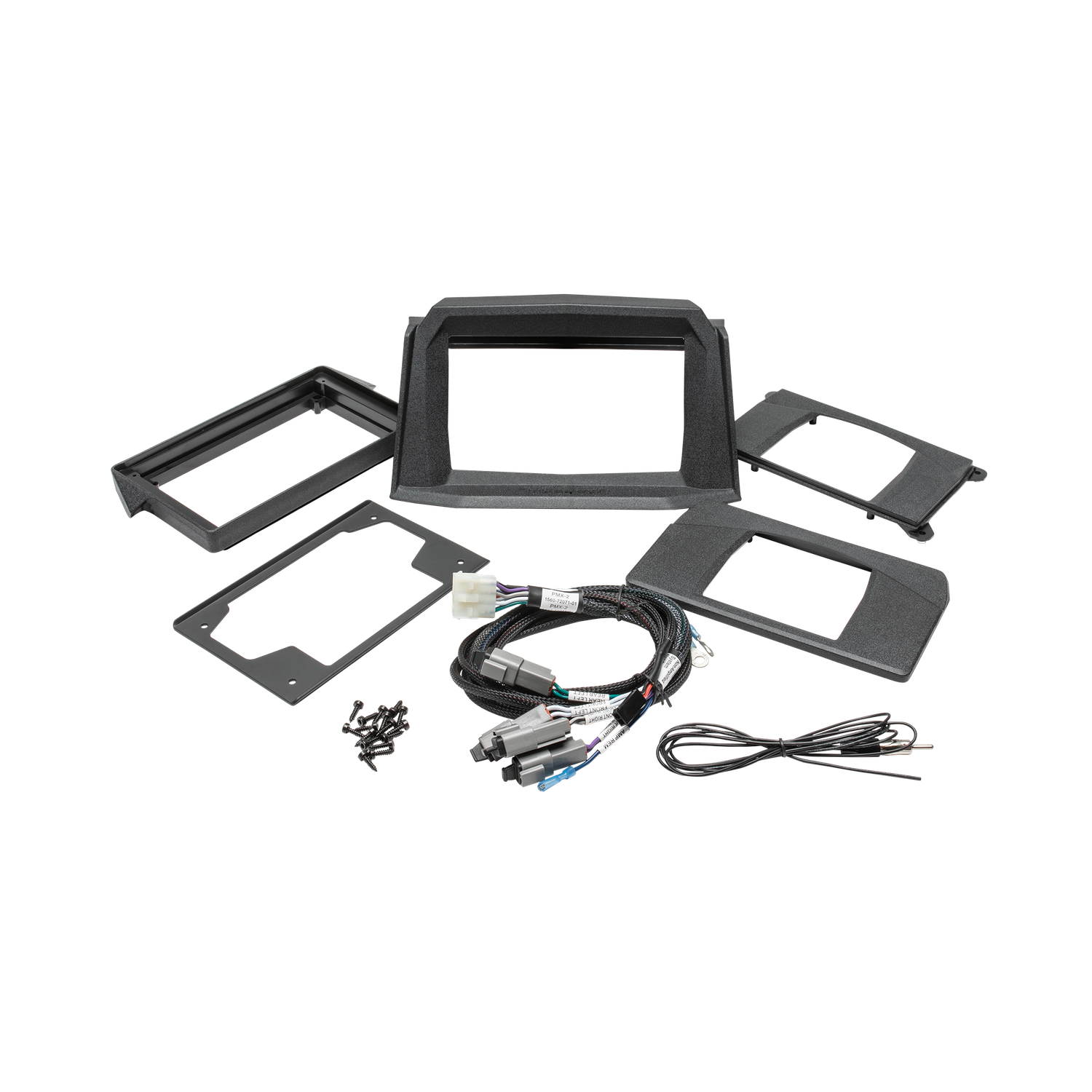 Rockford Fosgate Upper/Lower Dash Kit for Most PMX Source Units on Select Polaris RZR Models