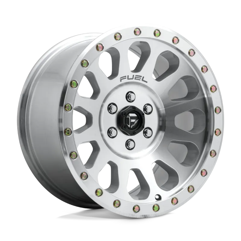 4-Fuel Vector D647 17x8.5 6X5.5 6X139.7 Diamond Cut Machined W/Clear Coat Wheels