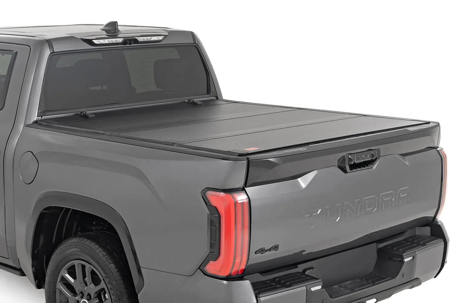 Rough Country Hard Tri-Fold Flip Up Bed Cover 5'7" Bed 22-25 Toyota Tundra 2wd/4wd