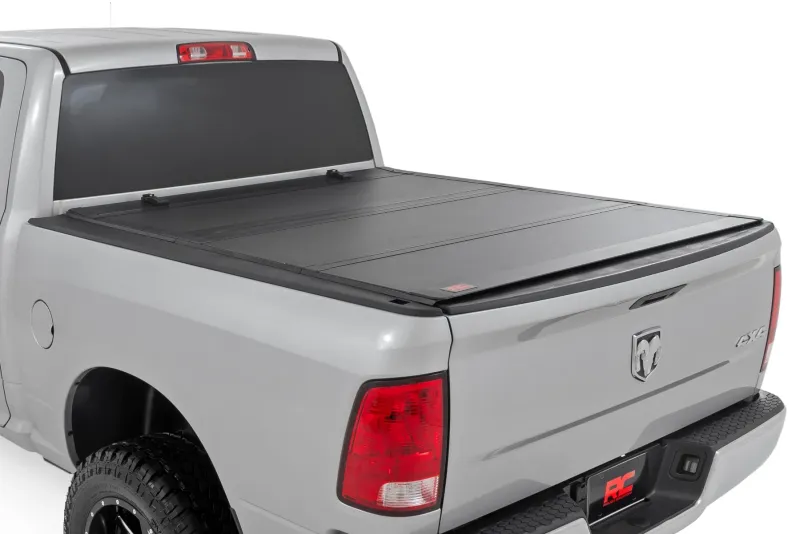 Rough Country Hard Tri-Fold Flip Up Bed Cover 5'7" Bed For 2010-2018 & Classic