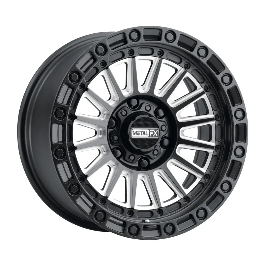 Metal FX Rogue Truck 17X8.5 6X139.7 0MM Satin Black Contrast Cut Wheels