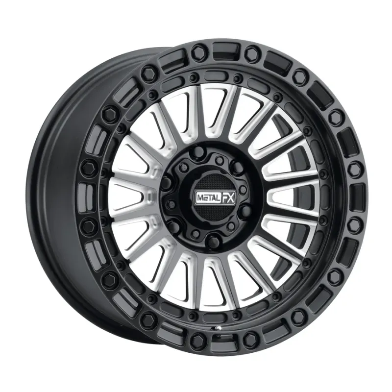 Metal FX Rogue Truck 17X8.5 6X139.7 0MM Satin Black Contrast Cut Wheels