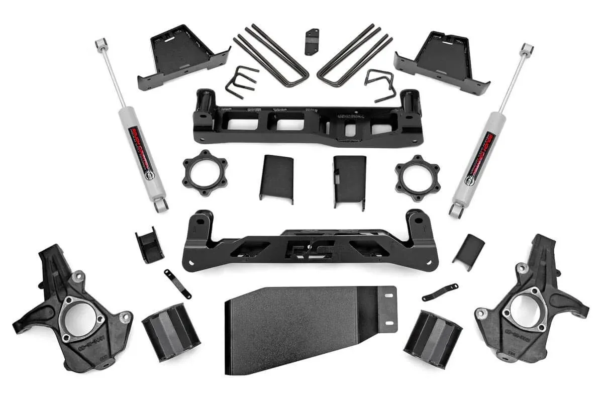 Rough Country 6" Lift Kit Chevy Silverado & GMC Sierra 1500 4WD (2007-2013)