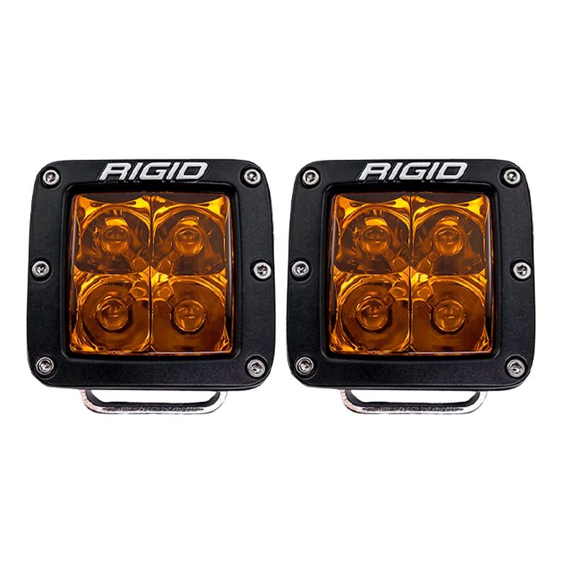 Rigid Industries Rigid D-Series Amber Pro Led Lights- Pair
