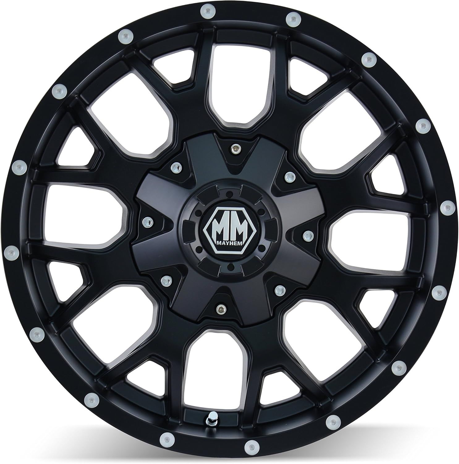 Mayhem Warrior 6x135  6x139.7 ET-25  Matte Black  Wheels (4PC)