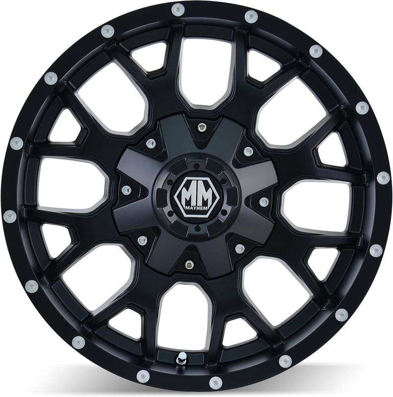 Mayhem Warrior 6x135  6x139.7 ET-25  Matte Black  Wheels (4PC)