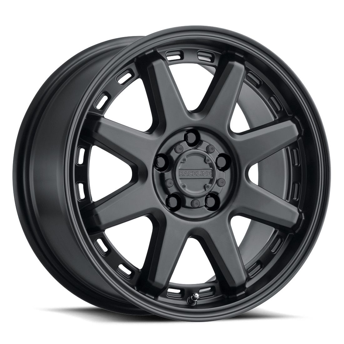 4-Raceline Scout 20X9 5X150 +0mm Satin Black Wheels