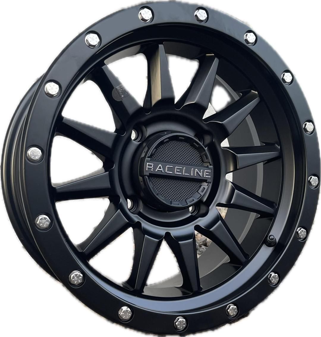 Raceline Echo 15x7 4x156 +10 Black Wheels