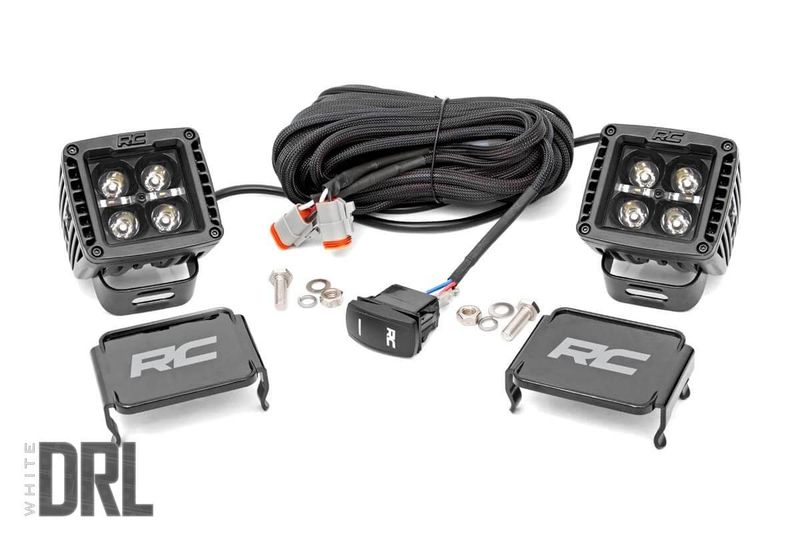 2 Inch Black Series LED Light Pods Spot | Square | Cool White DRL  For: Truck Jeep UTV SXS